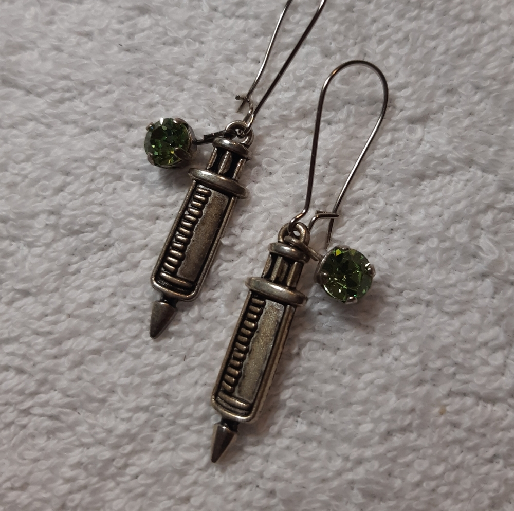 Medically inspired pierced earrings